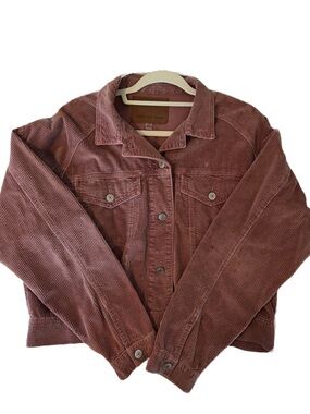American Eagle Outfitters Dusty Rose Corduroy Trucker Jacket